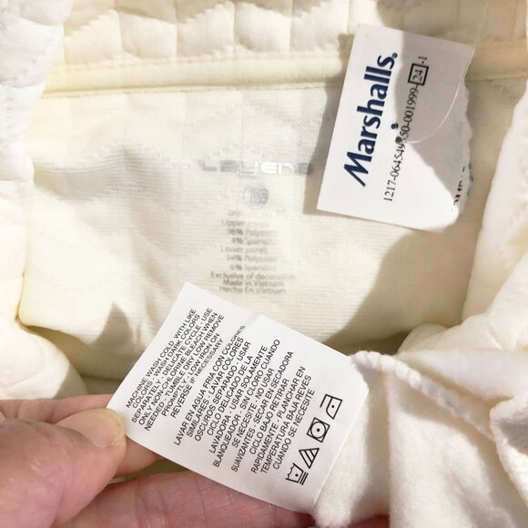 NWOT Layer 8 Sweatshirt Womens M Ivory ¼ Zip Mock Neck Quick Dry Fleece Pullover - Picture 8 of 9